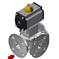 BUROCCO氣動(dòng)球閥開(kāi)-關(guān)，VSP / 3V-FL UNI PN 10/16。漢達(dá)森代理